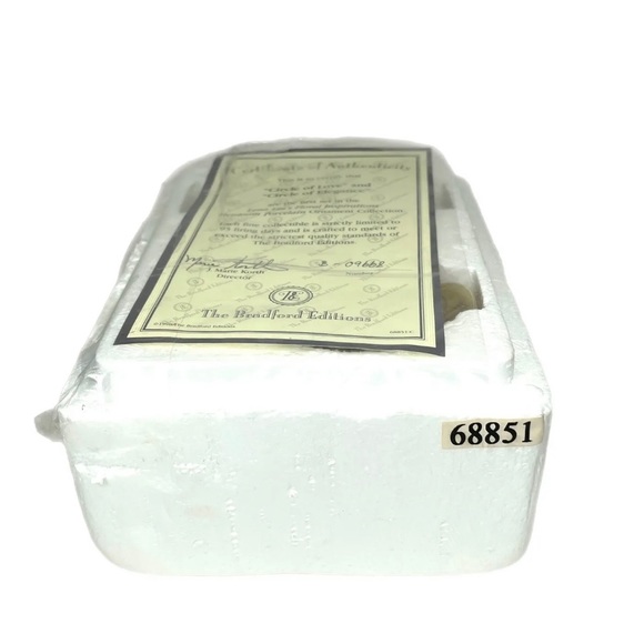 Bradford Editions Lena Liu Christmas Porcelain Ornaments Lot of 2 - Picture 6 of 9